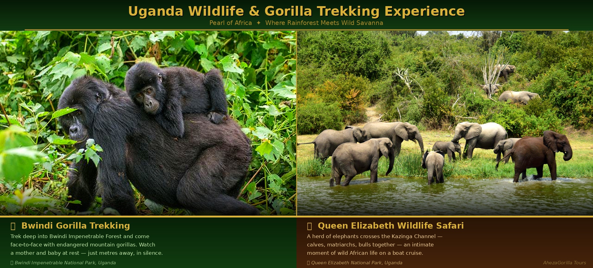 Uganda Wildlife & Gorilla Trekking Experience