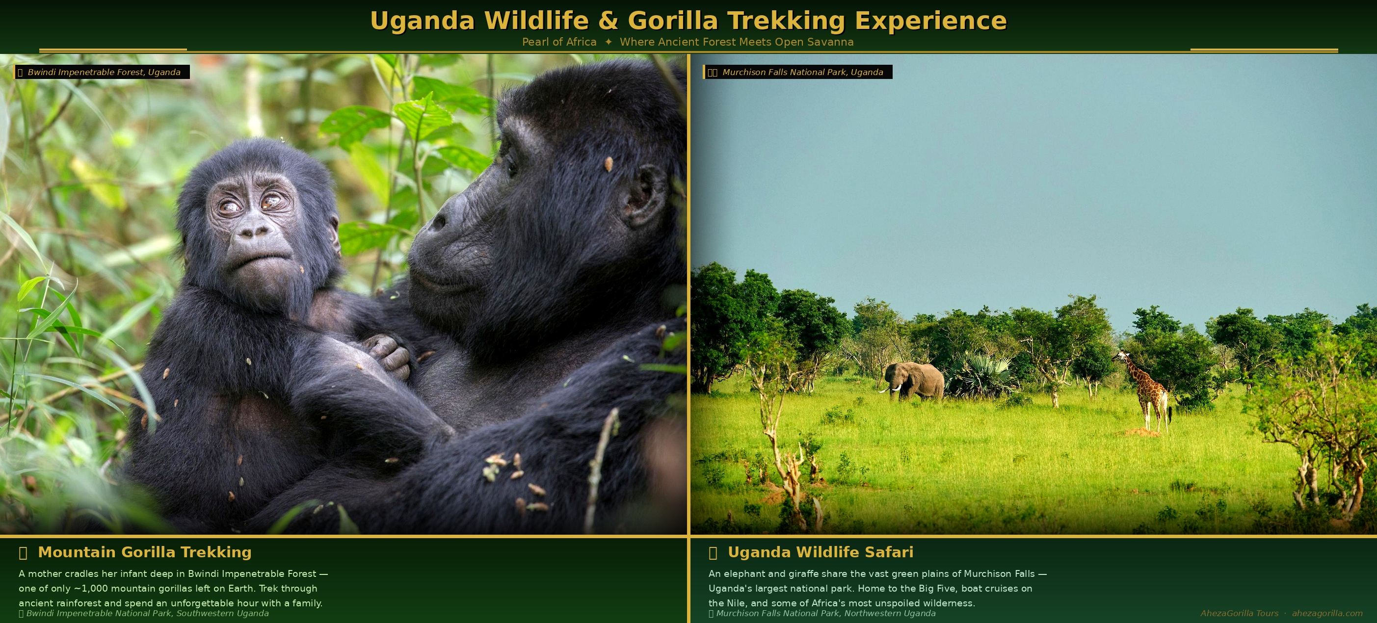 12 Days Best of Uganda–Rwanda Wildlife Safari